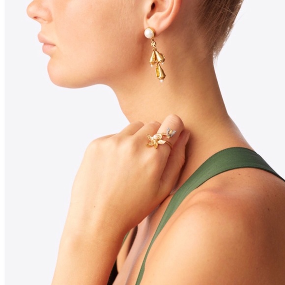 TORY BURCH • Poetry Of Things Necklace Earrings Set - Picture 2 of 9